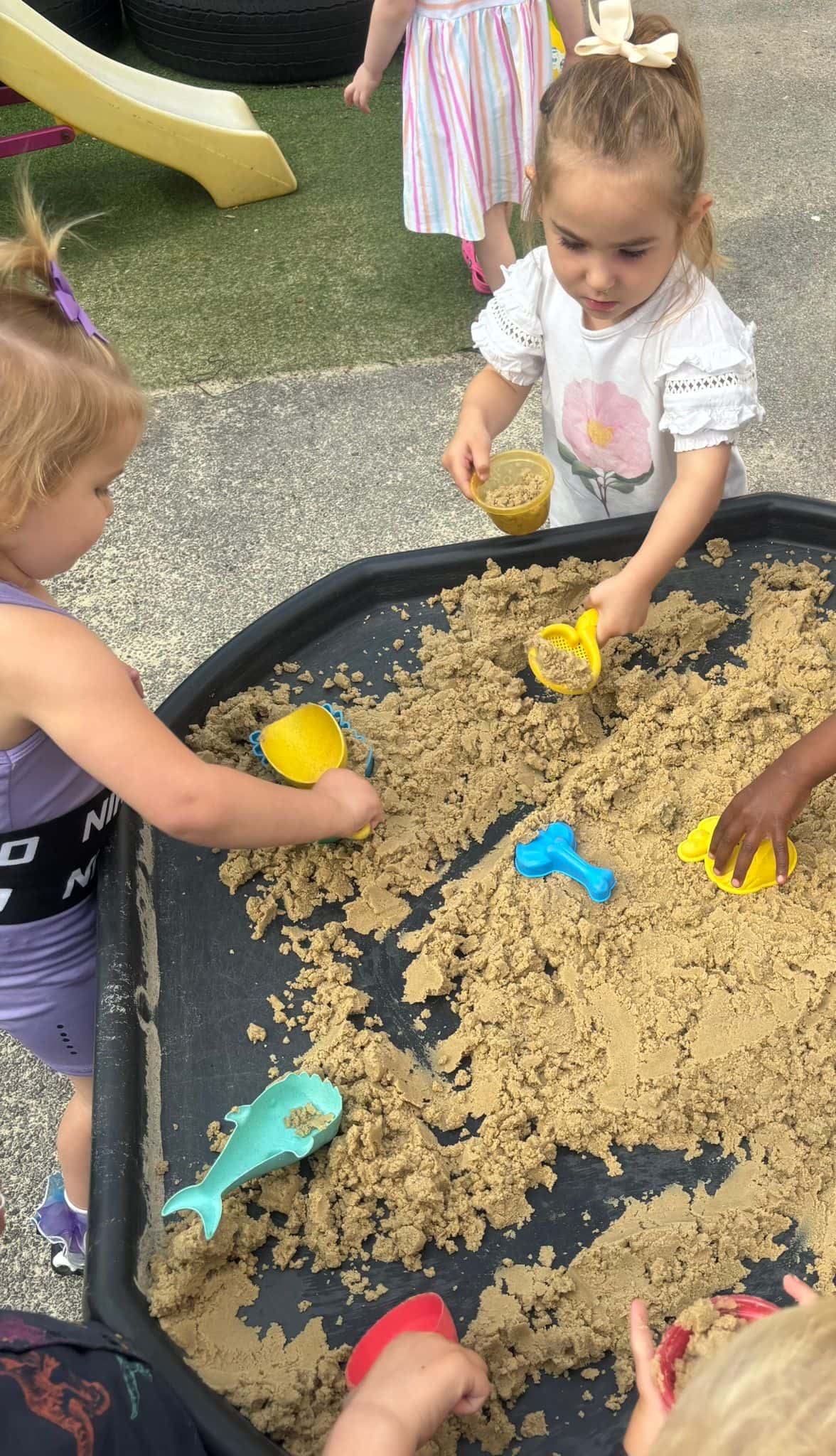 Children playing in the sand pit